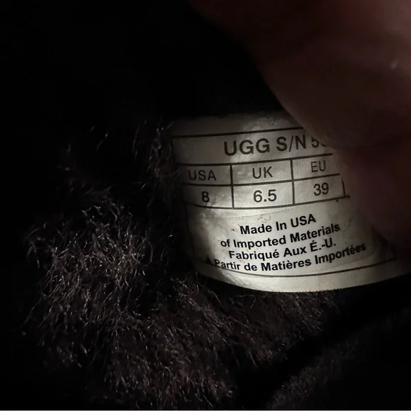 UGG Dark Brown Winter Boots Women size 8 - Picture 4 of 4